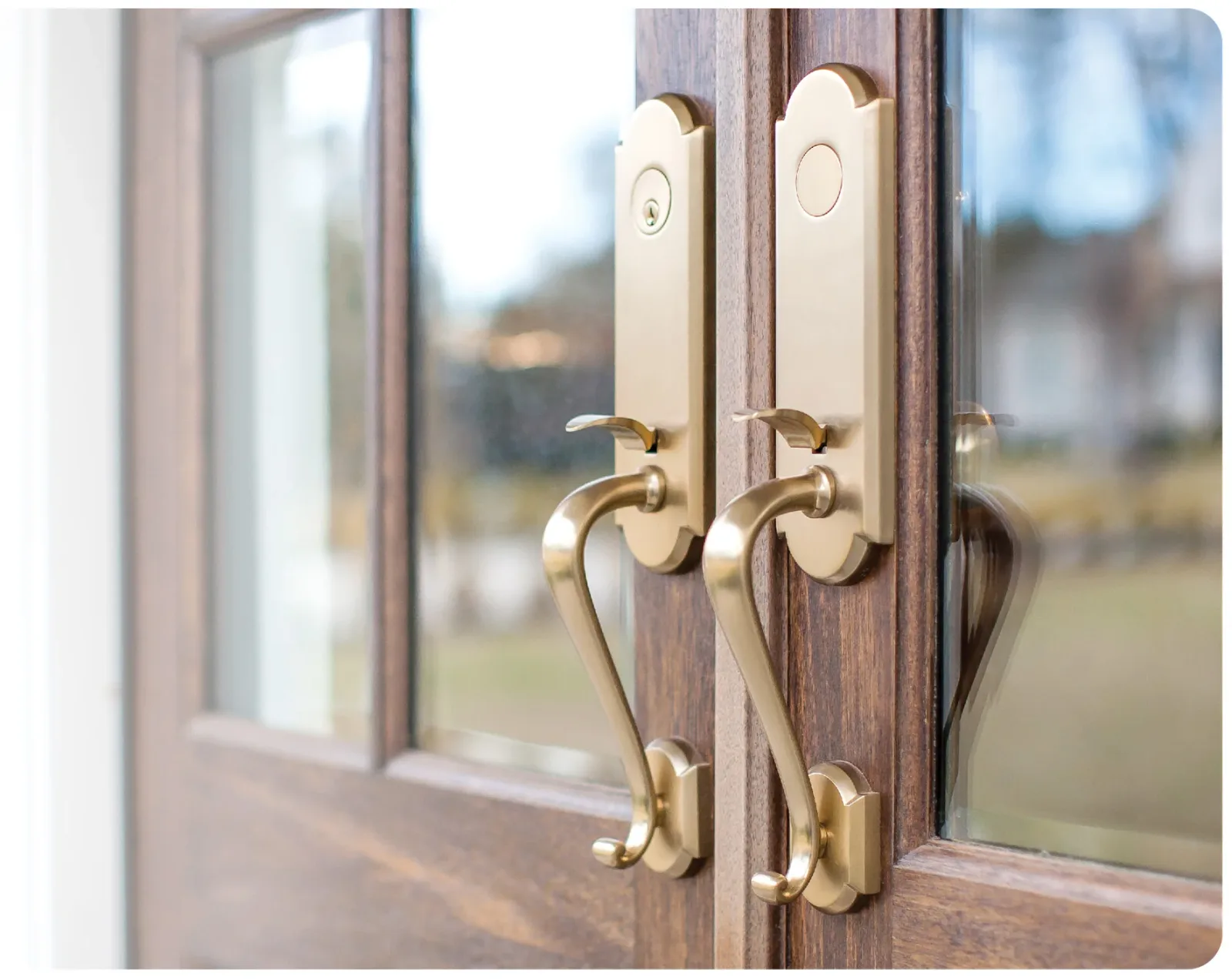 A front door detail