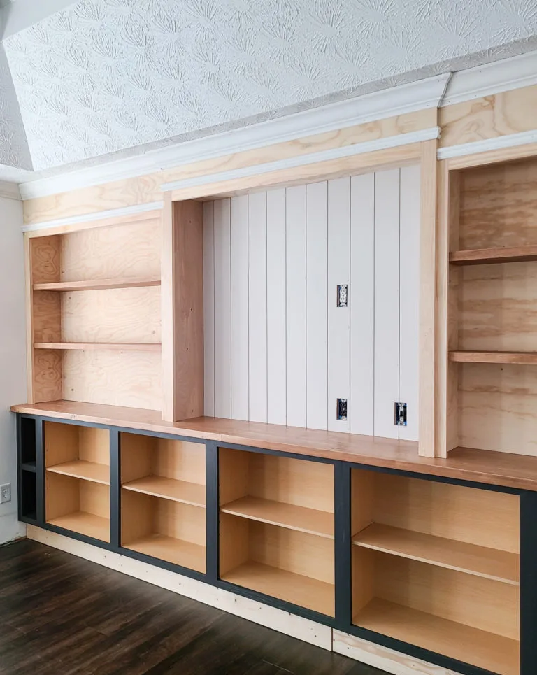 Trim work inside a home